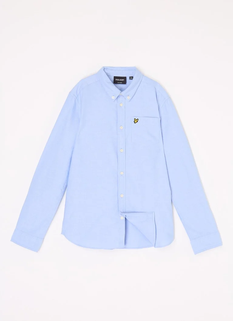 Cămașă Oxford Lyle & Scott cu buzunar la piept