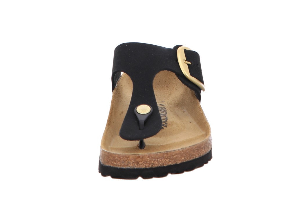 BIRKENSTOCK Klassische Sandalen schwarz GIZEH BB LENB black