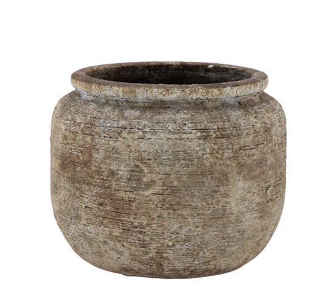 Daan Kromhout Übertopf Übertopf Pflanztopf Batu Vintage sand antique 16 x 14 cm (1 St)