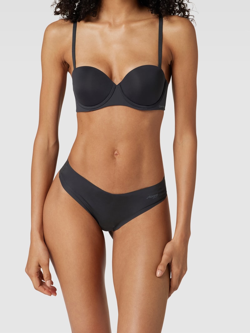 Slip im unifarbenen Design Modell 'ZERO MICROFIBRE 2.0' in schwarz