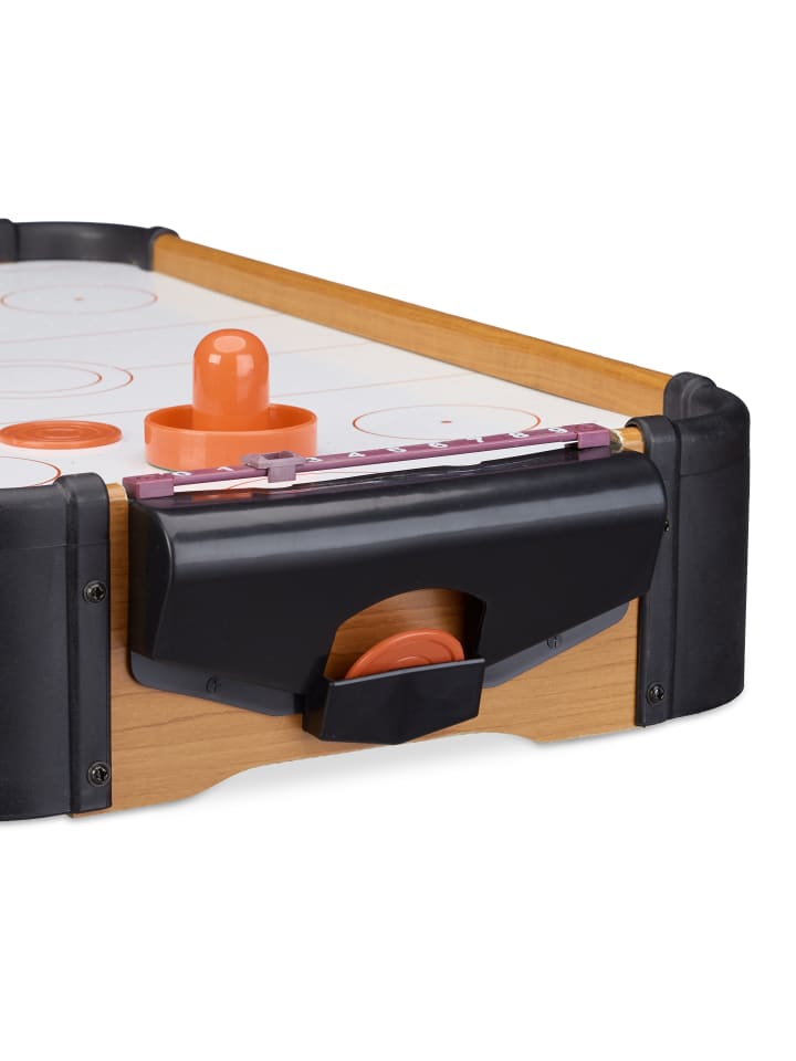 relaxdays Airhockey Tischspiel in Braun günstig kaufen onesize