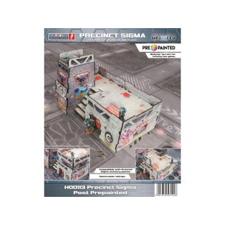 Precinct Sigma Post (1) PREPAINTED (grey)