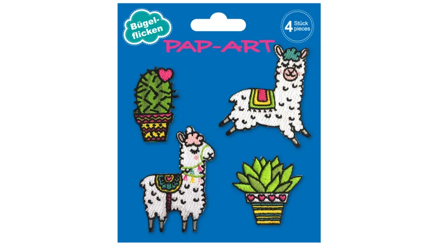 PAP-ART Flicken Lamas 4Stück