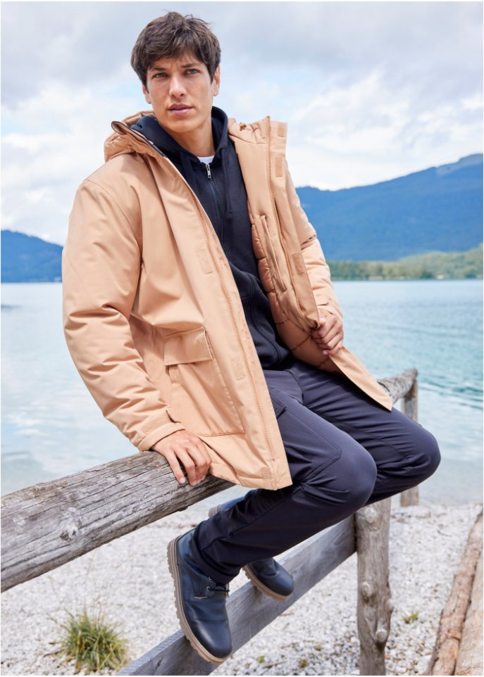 Hybrid-Thermo-Outdoorjacke mit Steppfutter