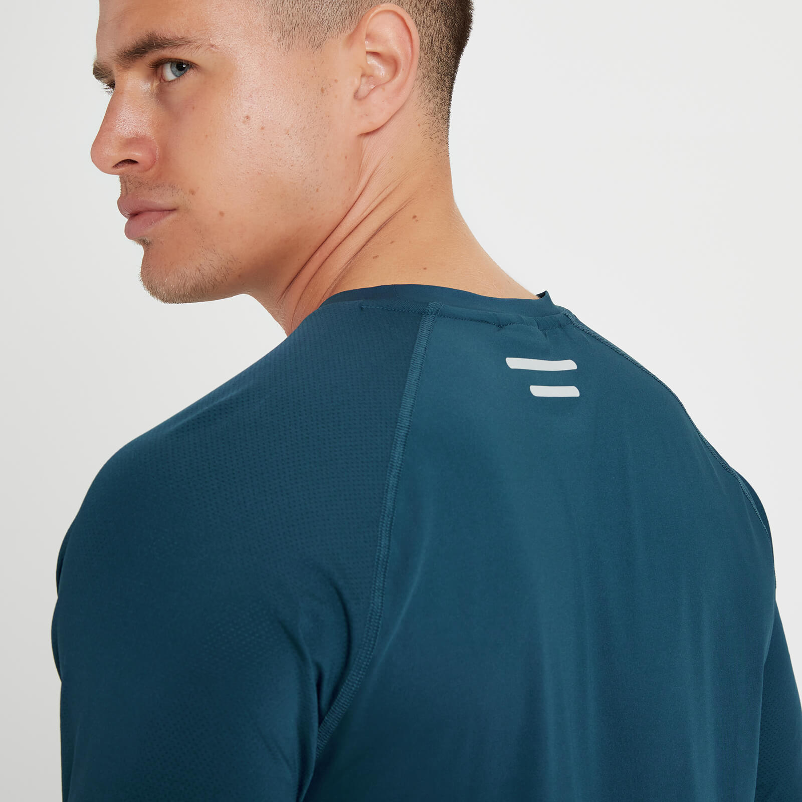T-shirt à manches longues MP Velocity pour hommes – Bleu sarcelle