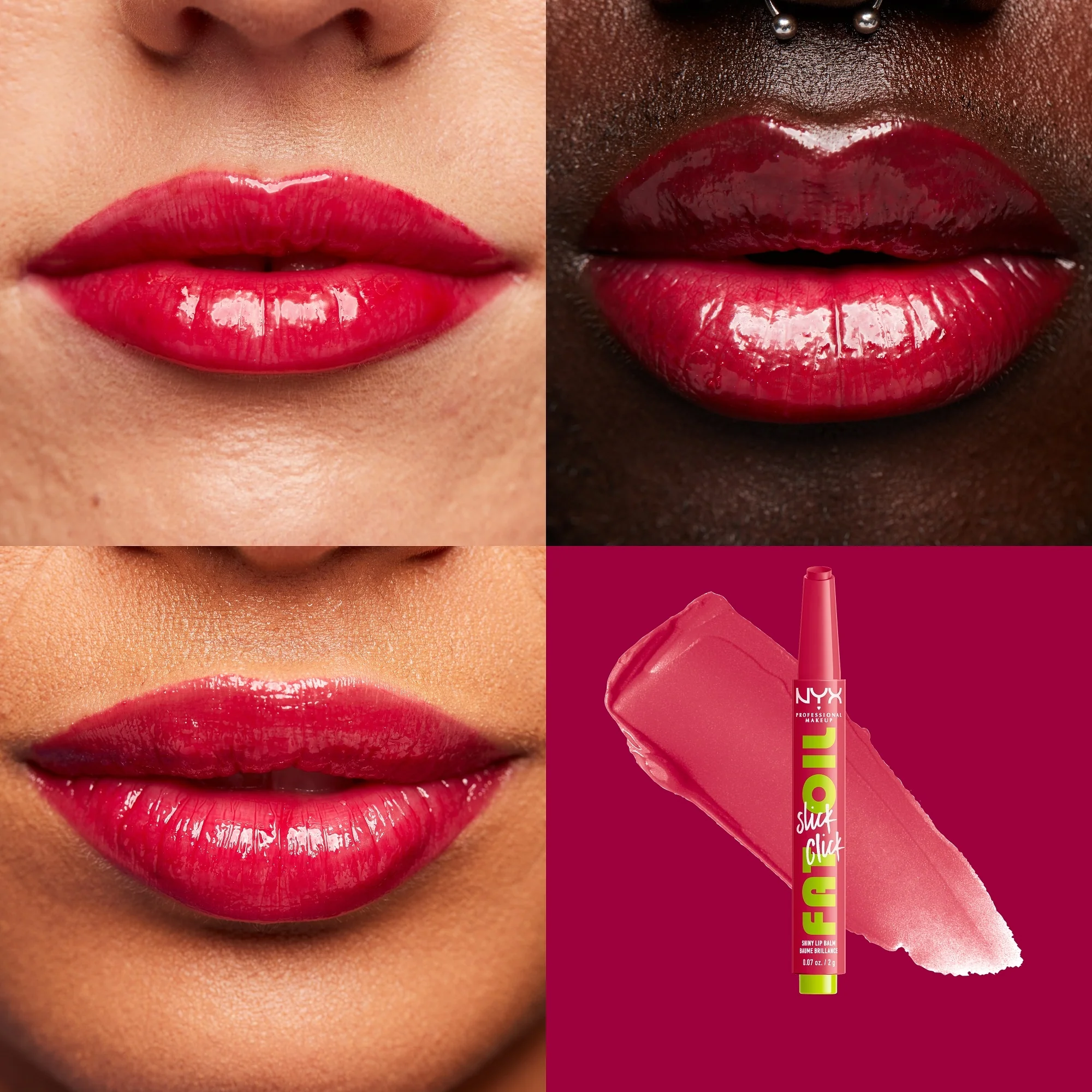 Batom Lips Fat Oil Slick Click - Gloss