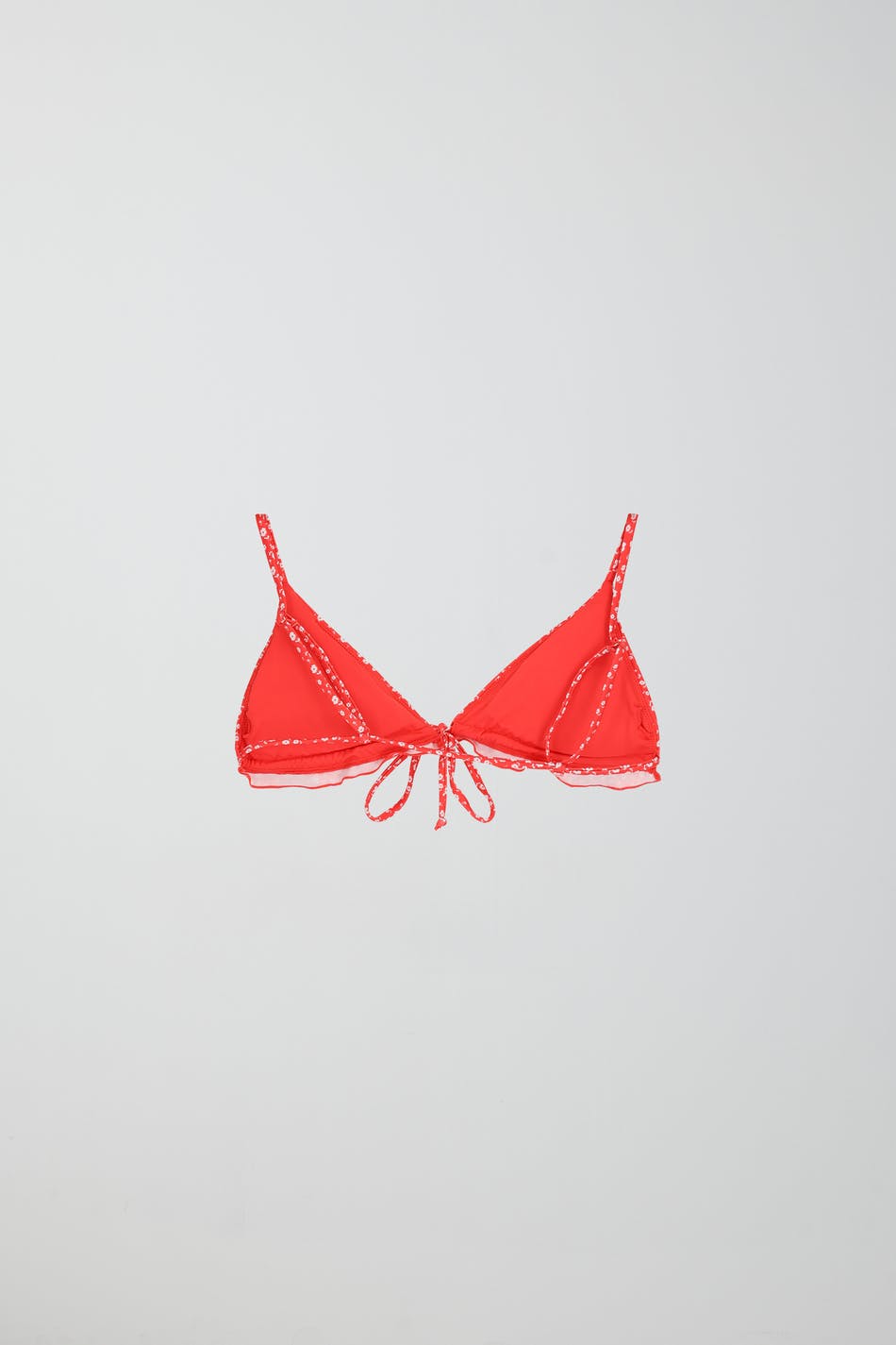Frill strap bikini triangle
