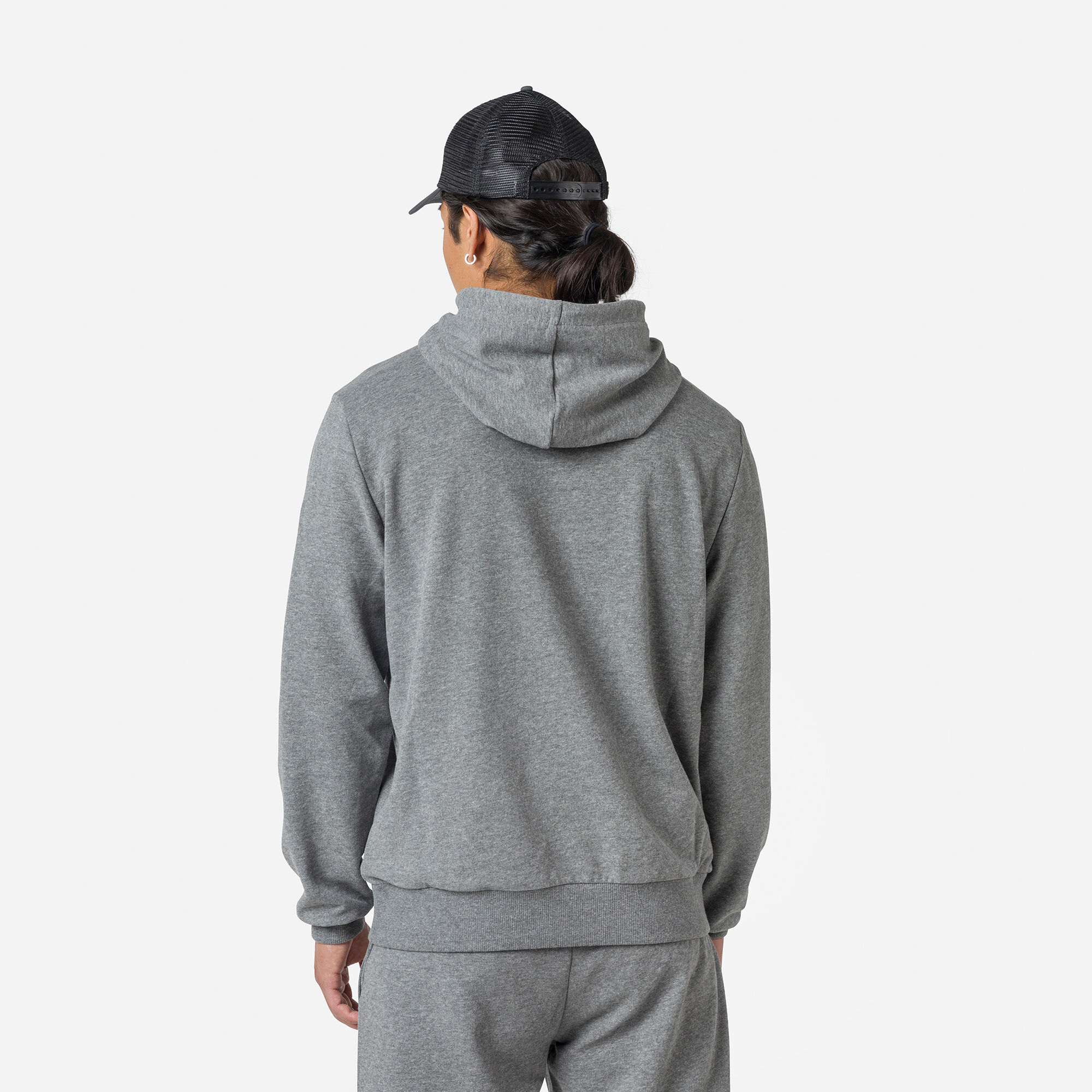 Sweat à capuche molletonné Logo Homme