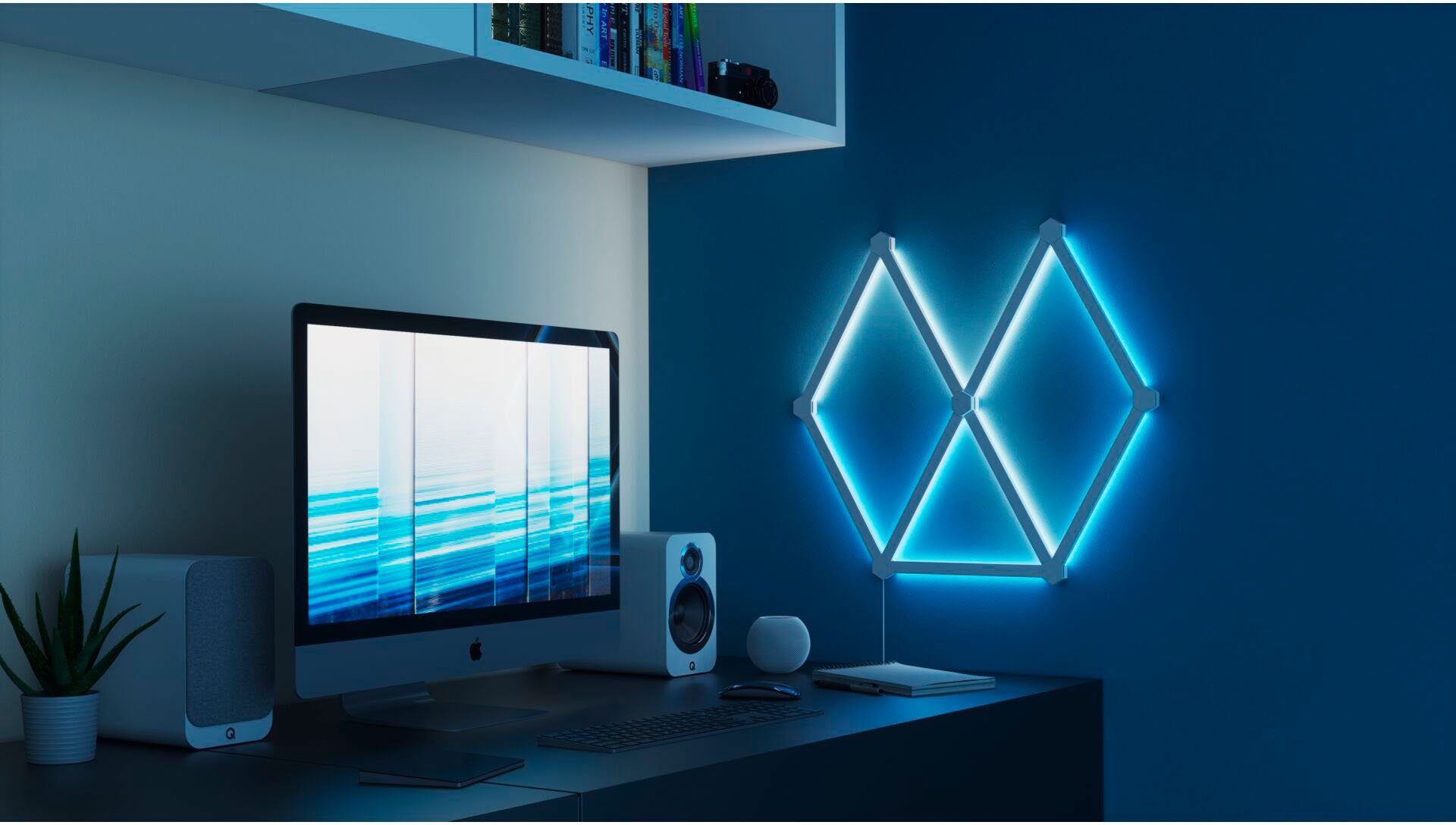 nanoleaf LED Lichtleiste Lines, Dimmfunktion, LED fest integriert, Farbwechsler