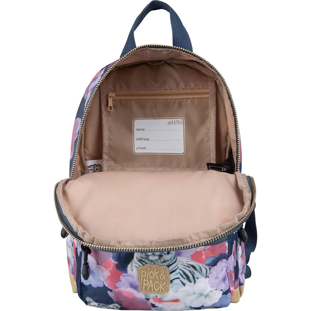 Kindergartenrucksack S Tiger of Love, Denim