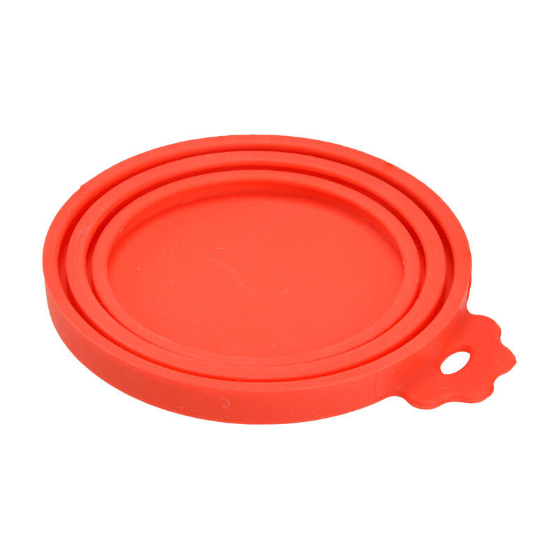 AniOne Futteraufbewahrung AniOne Silikon-Dosendeckel rot