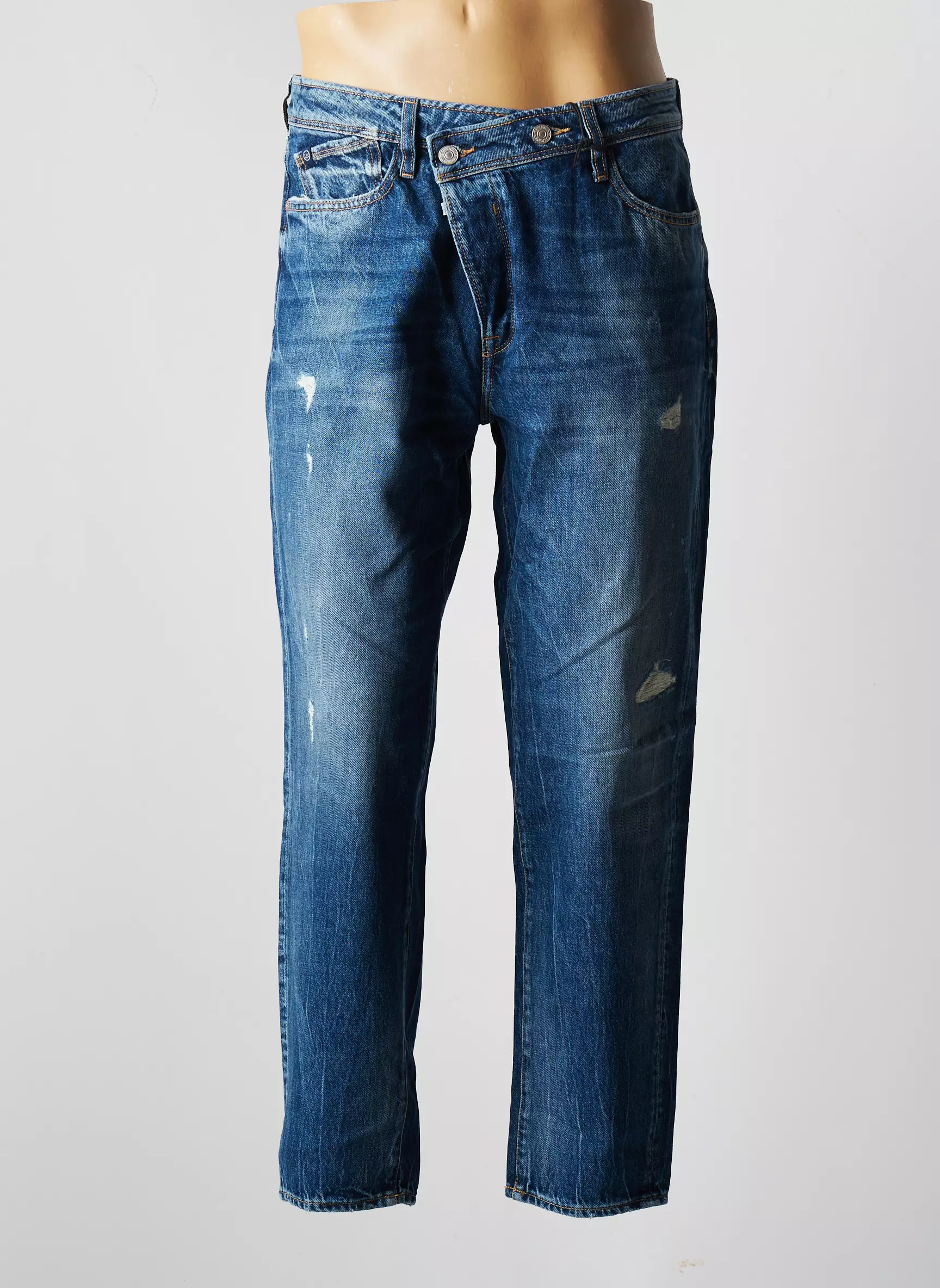 Le Temps Des Cerises Jeans Coupe Slim Homme couleur bleu