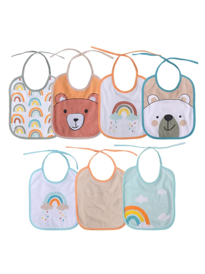 BABY CARE Babylatz-Set 7-teilig einlagig in natur günstig kaufen onesize