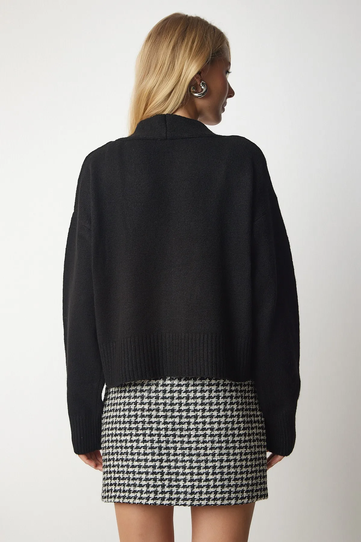 Happiness İstanbul  Strickjacke - Schwarz - Relaxed Fit