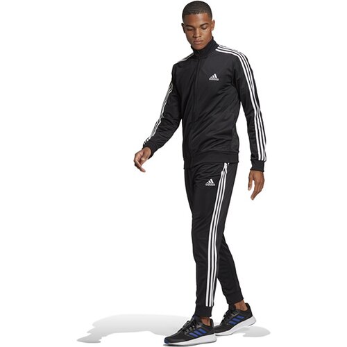 HERREN TRAININGSANZUG 3-STRIPES SCHWARZ
