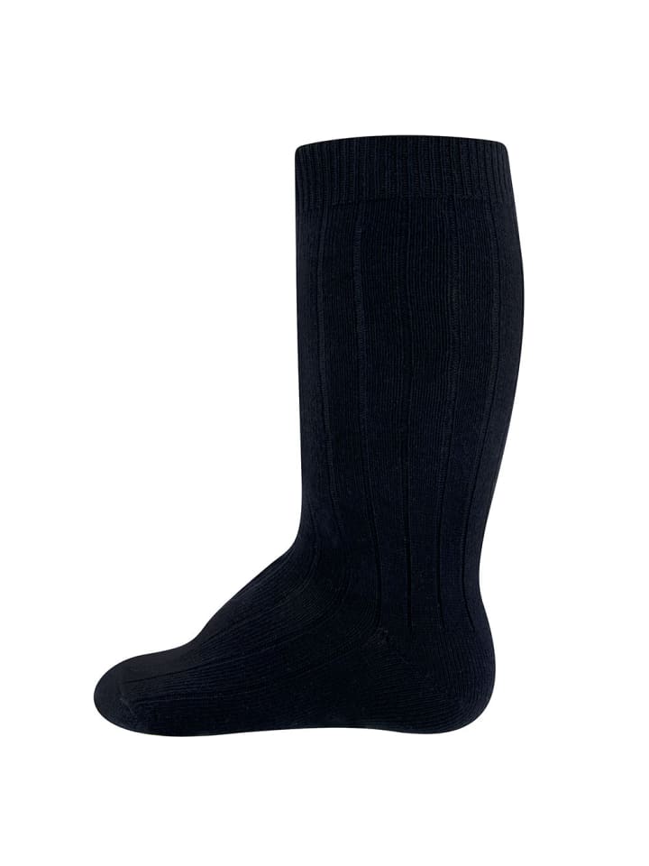 ewers Kniestrümpfe Rippe in schwarz günstig kaufen