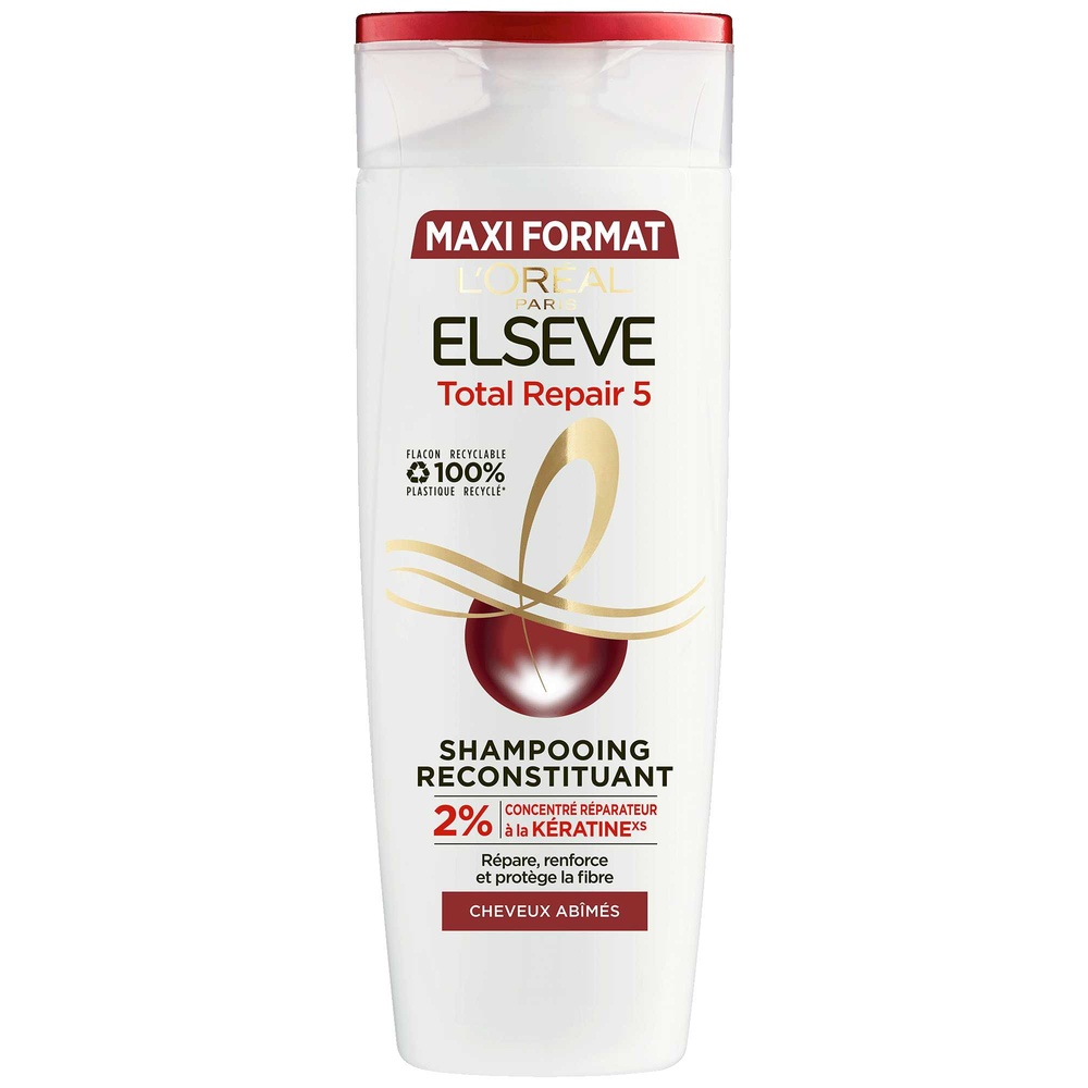 L'Oréal Paris Elseve Total Repair 5 Shampooing 500ml Shampoing cheveux secs