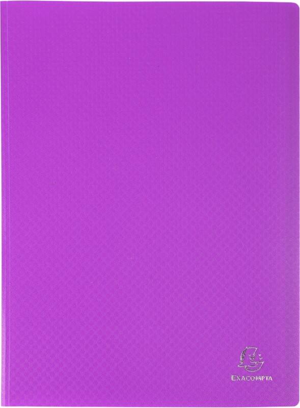 Exacompta OpaK Präsentationsmappe 60 Taschen DIN A4 Violett 8 Stück