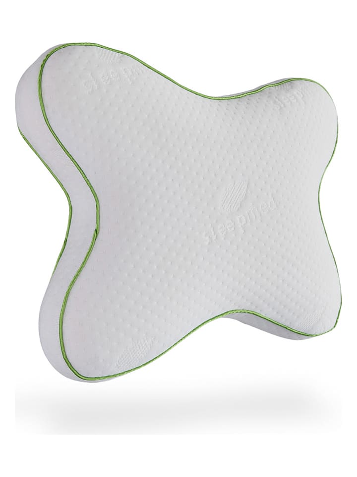 Lifa Living Ergonomisches Kissen in Weiß - (B)46 x (H)35 x (T)10 cm günstig kaufen onesize