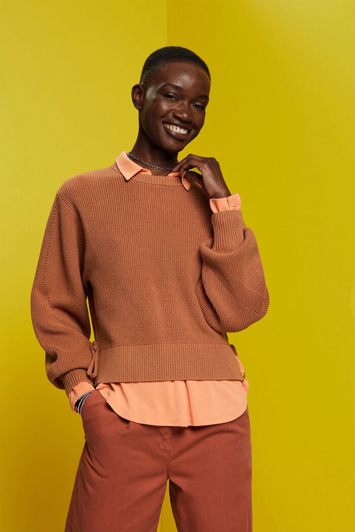 Pullover aus Kaschmirmix mit Spitzendetail