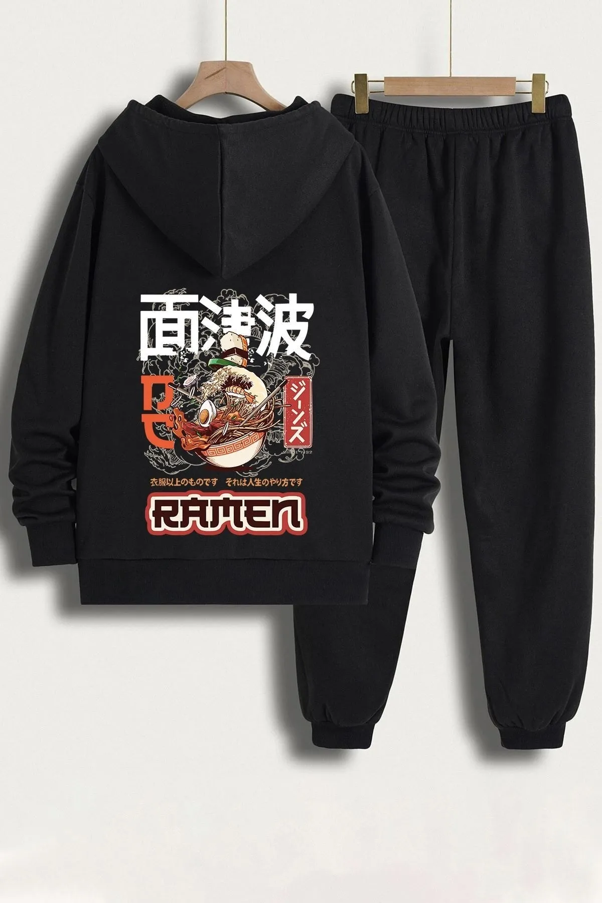 uyguntarz  Bedrucktes Unisex-Ramen-Trainingsanzug-Set