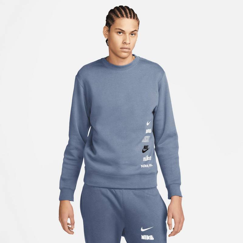 Nike Club Fleece + Brushed Back Sweatshirt Herren