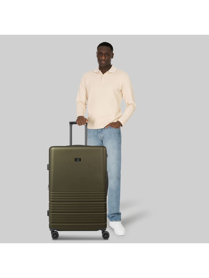 Camel Active Hanoi 4 Rollen Trolley L 78 cm mit Dehnfalte in khaki günstig kaufen onesize