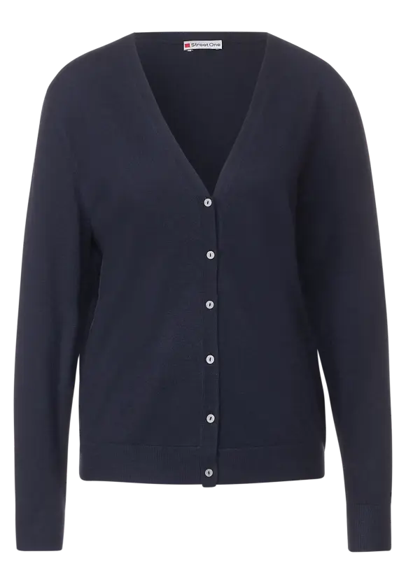 Street One Cardigan mit V-Ausschnitt
