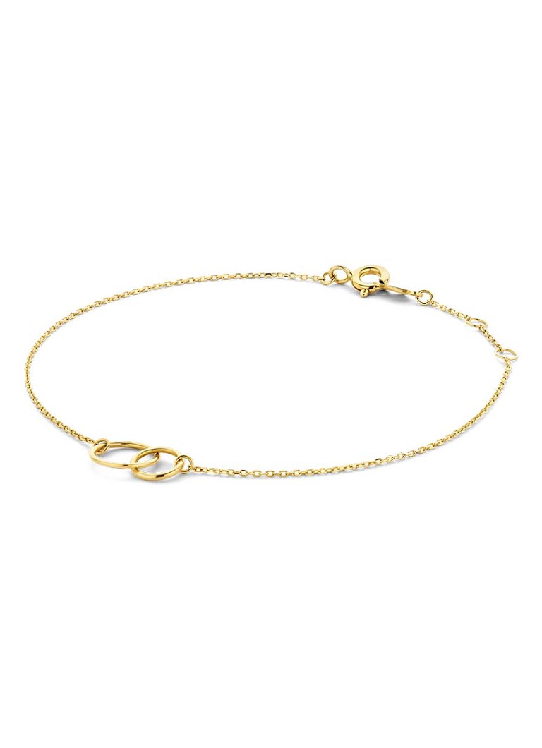 Brățară rotundă Jackie Double Trouble din aur galben de 14k