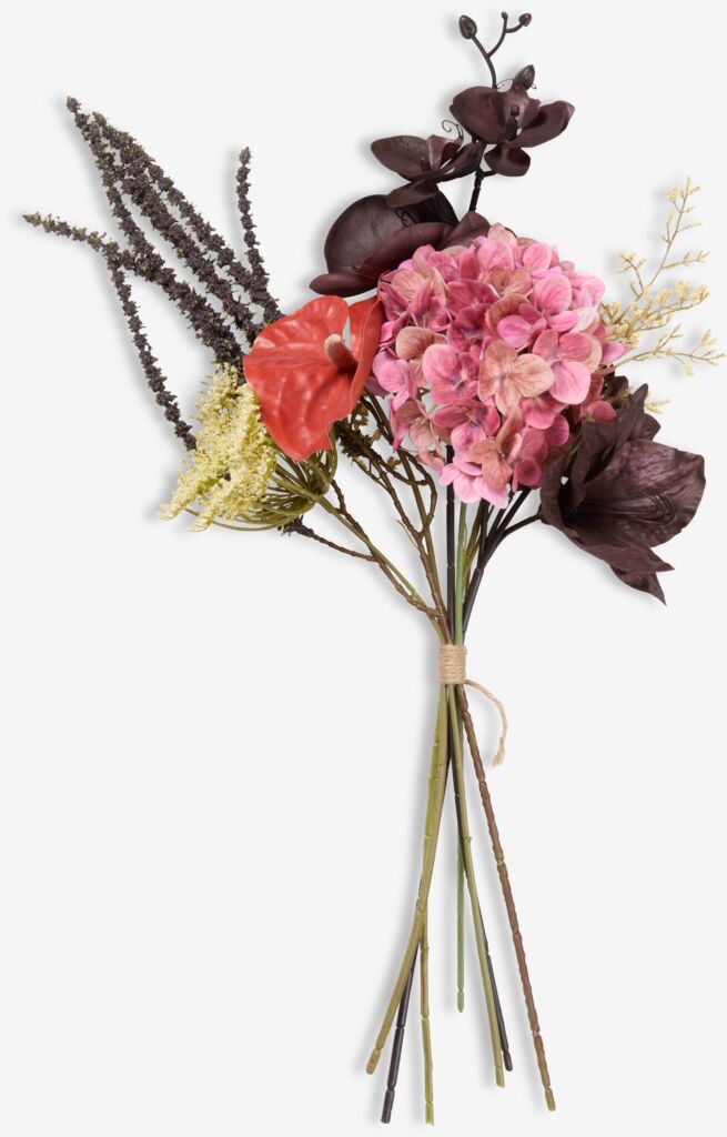 GODFRED Künstlicher Blumenstrauß GODFRED H70cm dunkelviolett