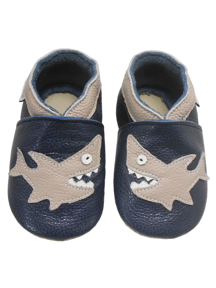 Yalion Leder-Krabbelschuhe 