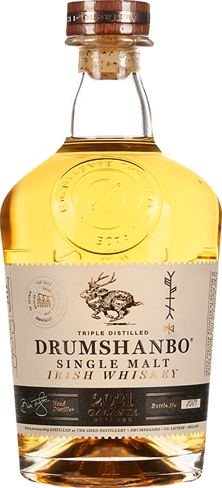 Drumshanbo Irish Whiskey Single Malt Galánta 2021 0,7 Liter im Geschenkkarton