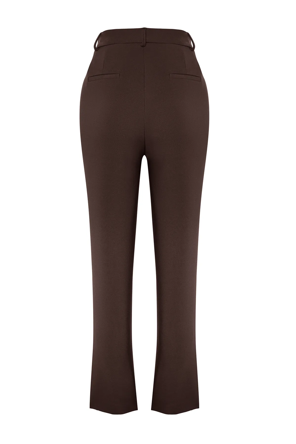 Trendyol Collection  Dunkelbraune Basic-Zigaretten-Webhose TWOSS19ST0038