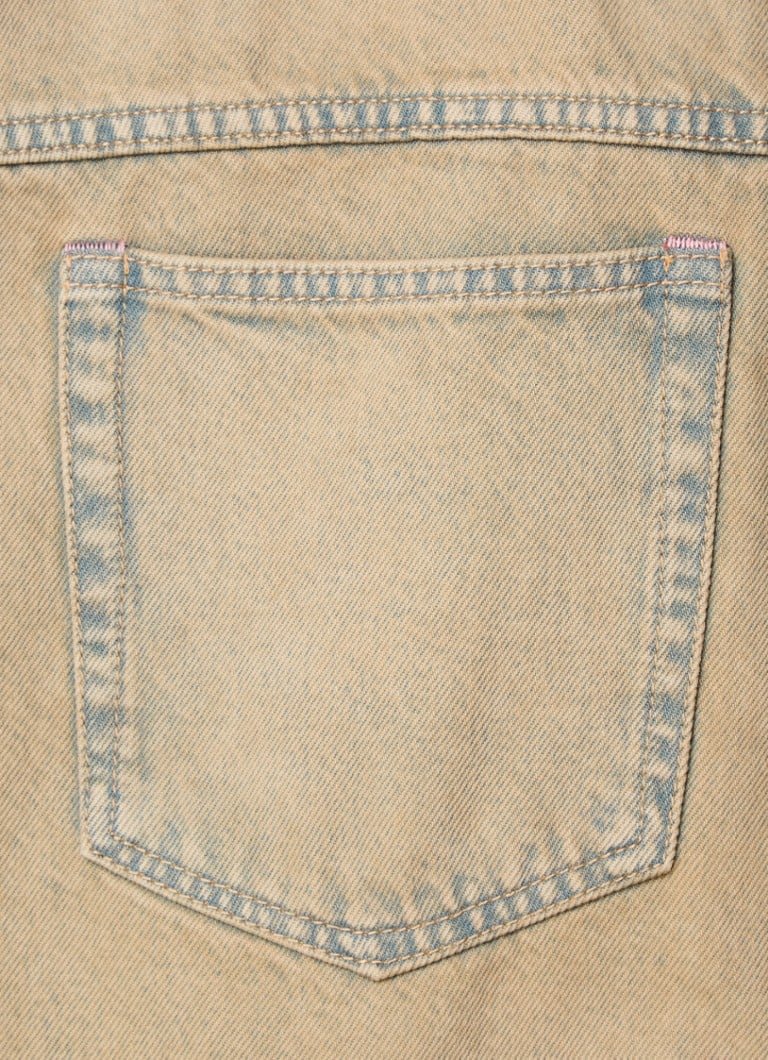 Jachetă din denim Acne Studios cu buzunare la piept