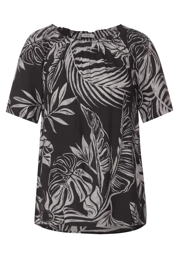 CECIL Bluse mit Blätterprint