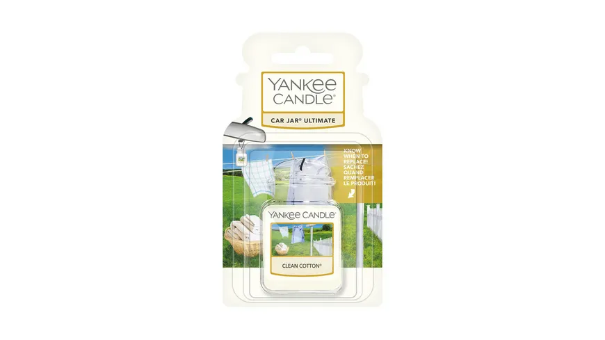 Yankee Candle Car Jar Ultimate Clean Cotton weiß