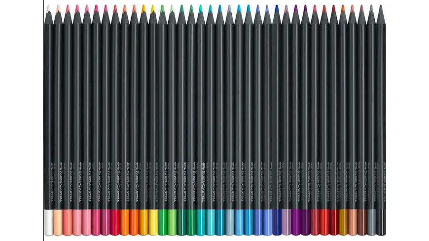 FABER CASTELL Buntstifte Black Edition 36er Kartonetui