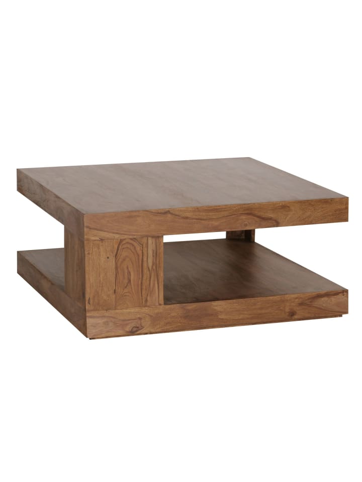 KADIMA DESIGN Couchtisch Massiv-Holz Sheesham 90 cm breit Design Wohnzimmer-Tisch günstig kaufen onesize