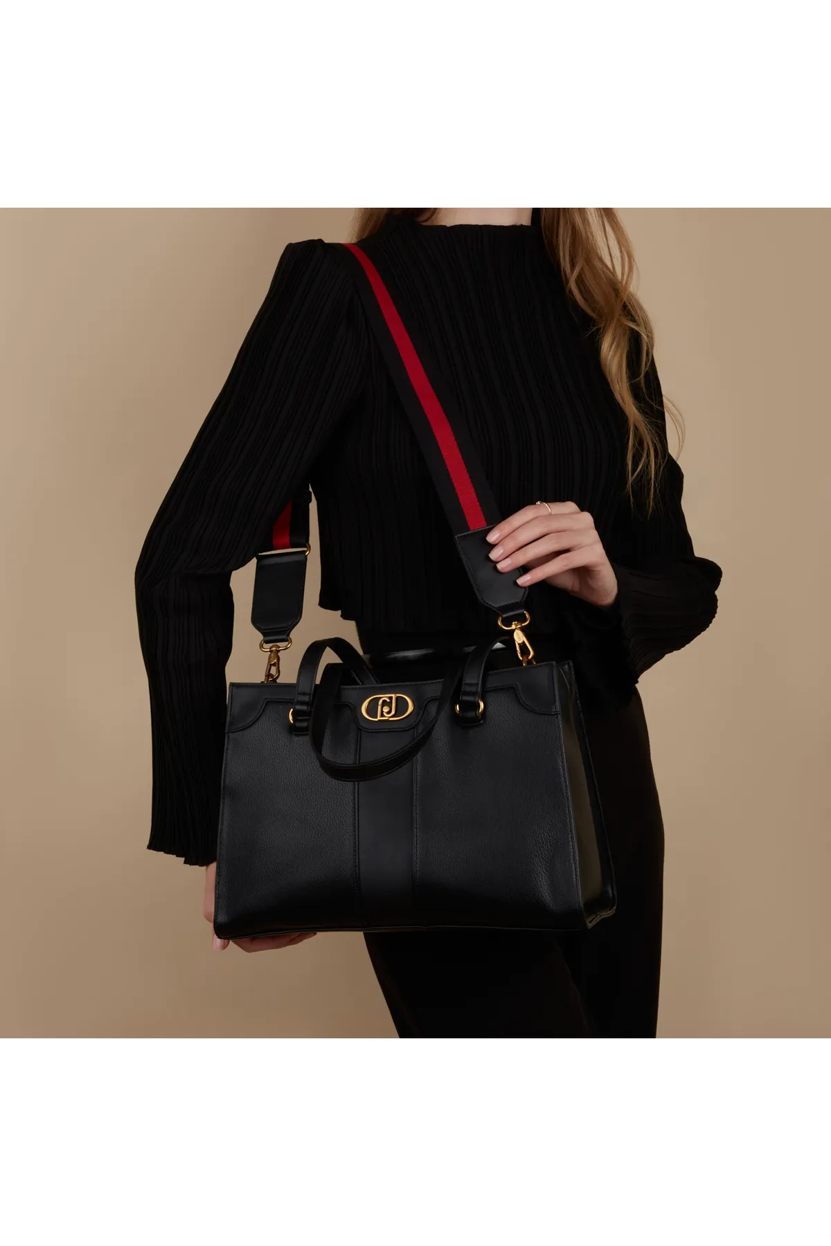 1'ASLAN  Liu Jo Anaba Damen Schultertasche Schwarz Aa4024e0031-22222