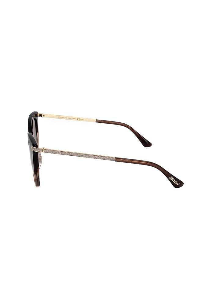 Jimmy Choo Damen-Sonnenbrille in Schwarz-Braun/ Gold günstig kaufen 56