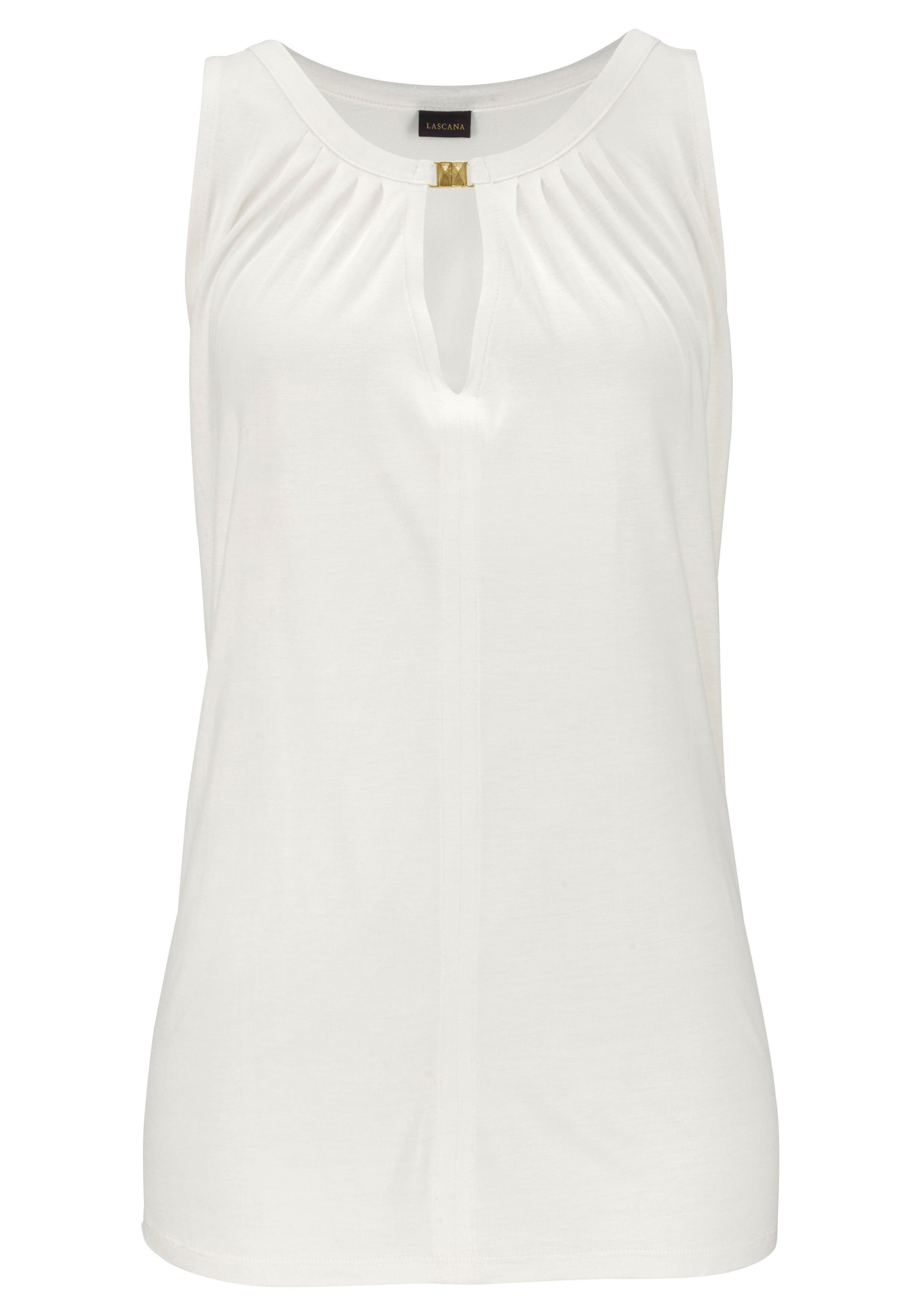 LASCANA Tanktop mit Zieraccessoire