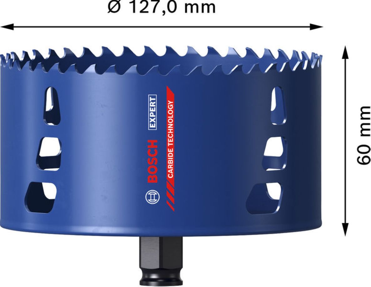 Bosch Blue Accessories 2608901904 EXPERT Power-Change Lochsäge Multi Material 127mm