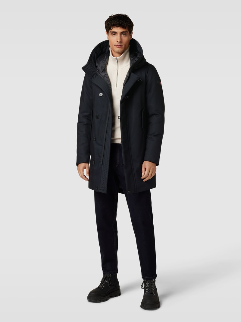 Parka mit Kapuze Modell 'KASA' in marineblau