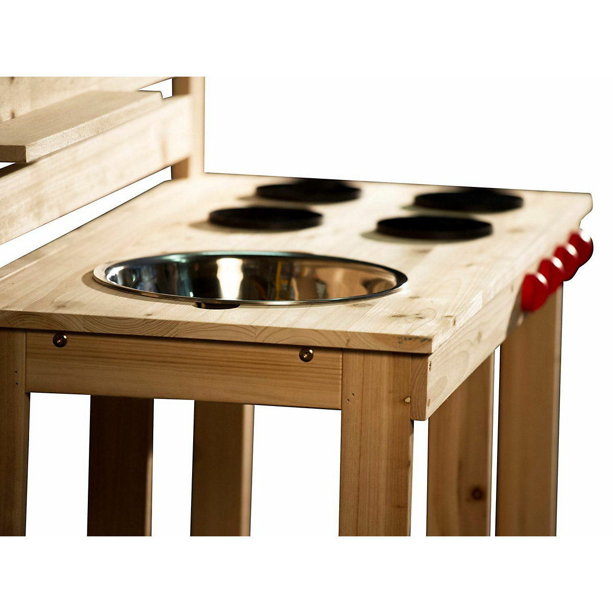 Matschküche aus Holz mit Zubehör