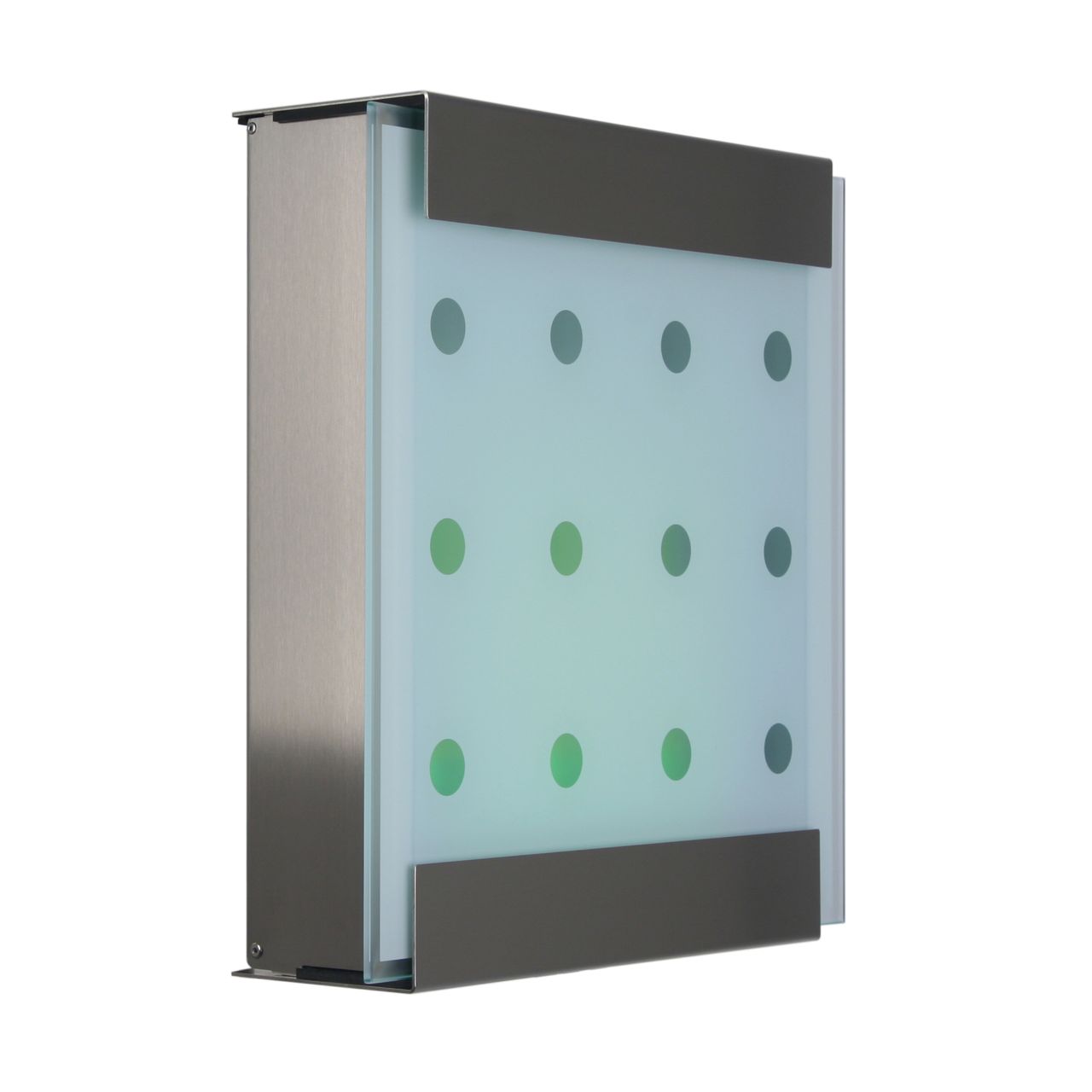 Keilbach Designprodukte Keilbach Briefkasten, Edelstahl, Glasfront