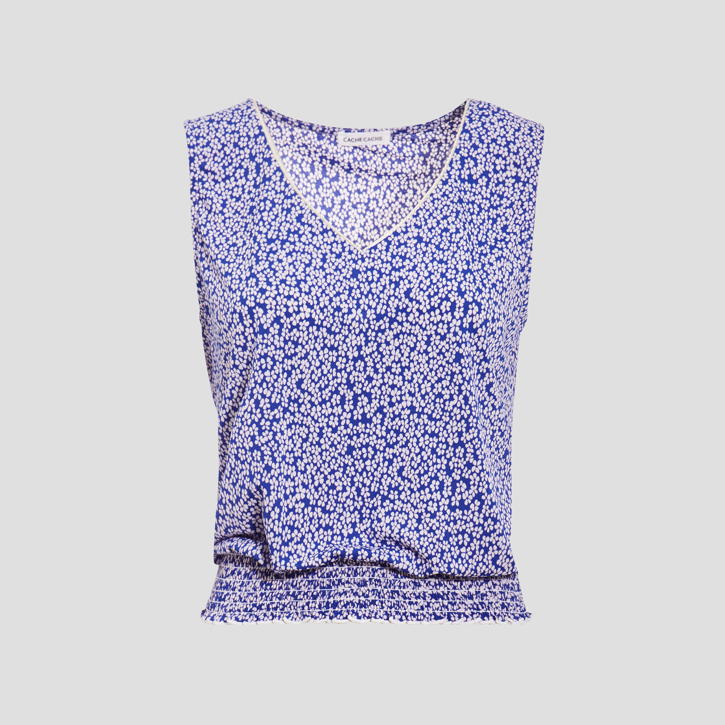 Blouse Sophie- débardeur bleu femme | Cache Cache