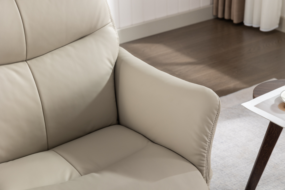 Happy Home Happy Home gepolsteter Relaxsessel mit Hocker HWP62-BEI beige