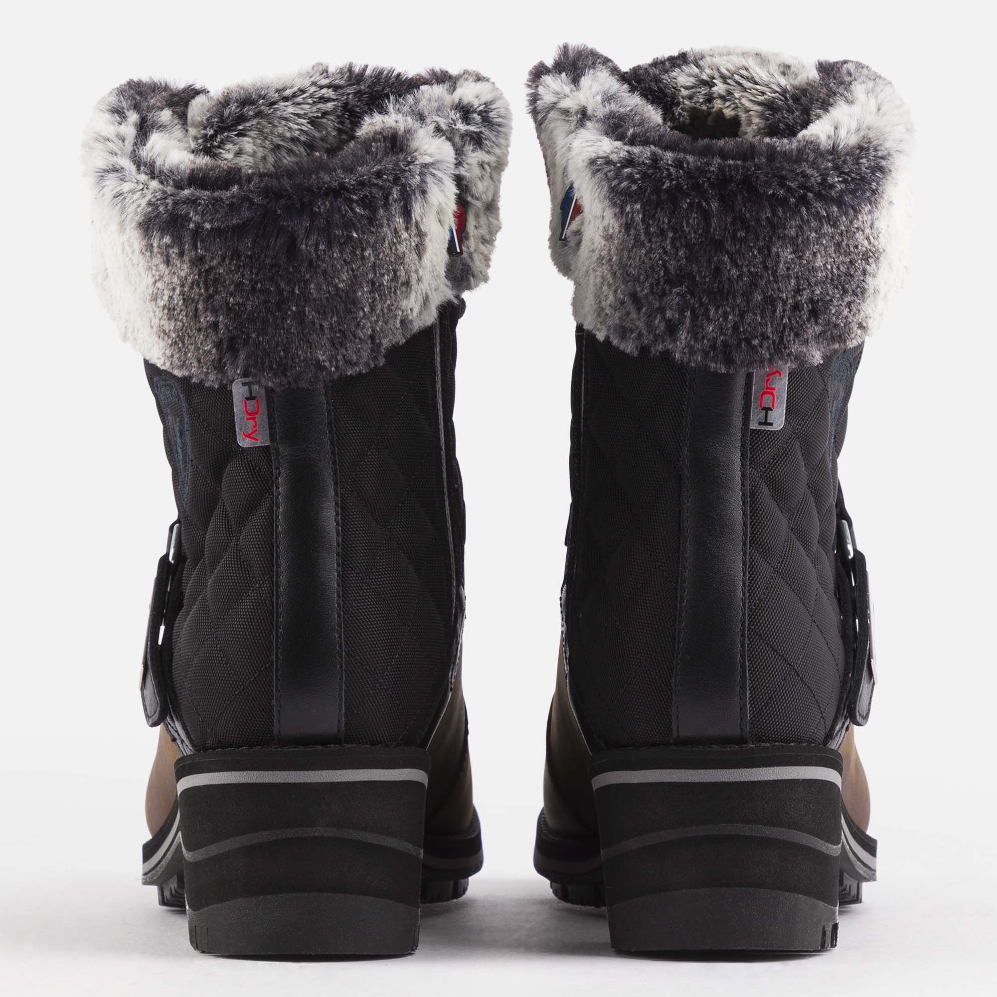 Bottines Megève marron ciré femme