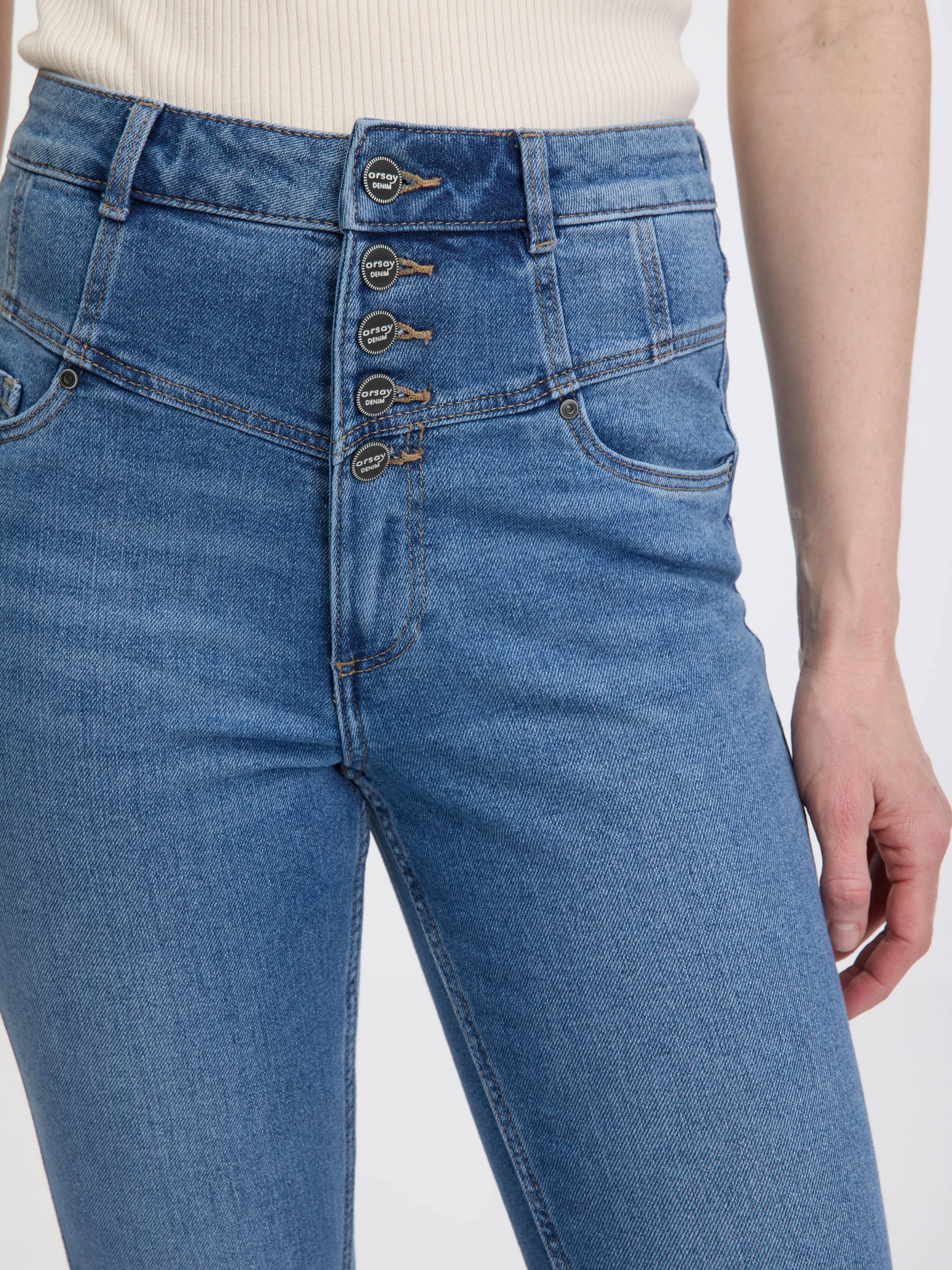 Blaue Damen Skinny Fit Jeans ORSAY