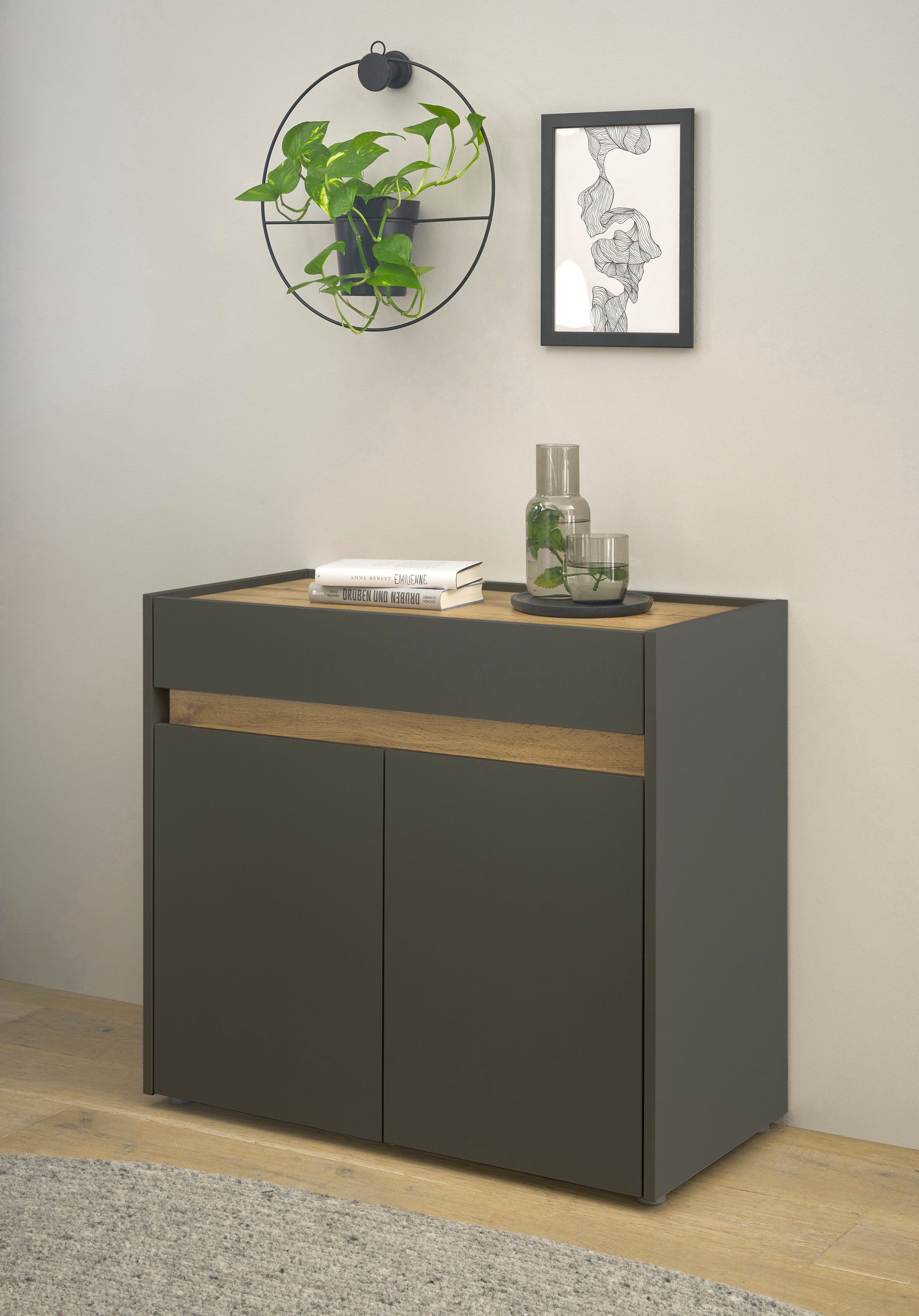 INOSIGN Kommode CiTY/GiRON, Aktenschrank, wohnliches Home Office, Breite 80 cm